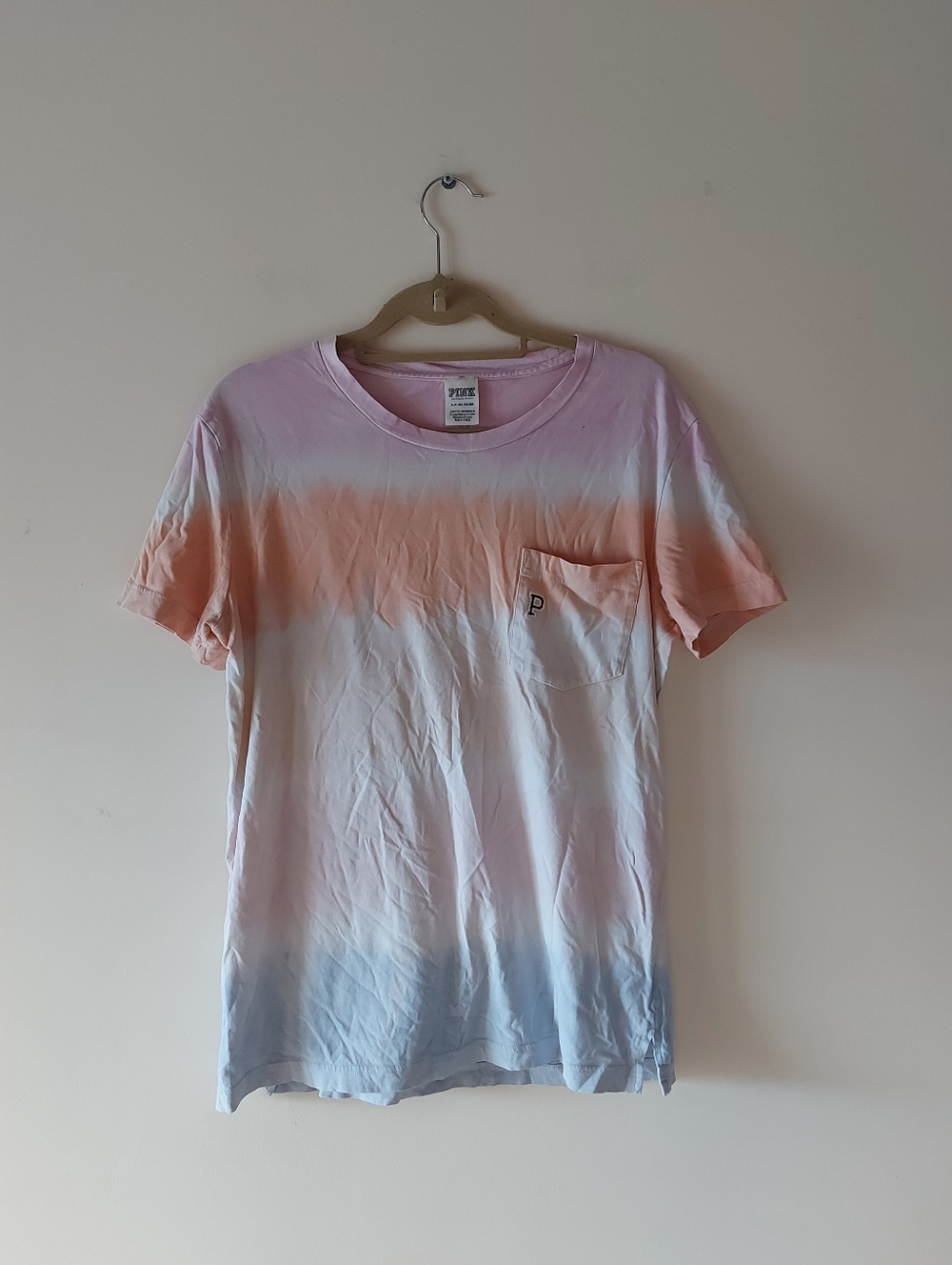 Victoria's Secret Pink Ombre Colorful Tshirt Size S (Cant Ship Until May 16th)